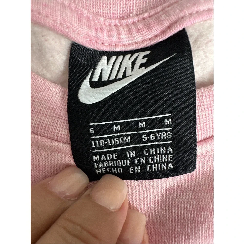 Nike‎ Girls Pink Short Sleeve Sweat Shirt Medium (6)